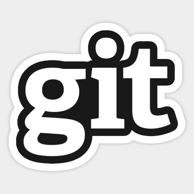 Git Authentic - version control system Sticker by mangobanana